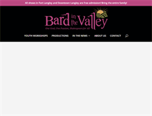 Tablet Screenshot of bardinthevalley.com